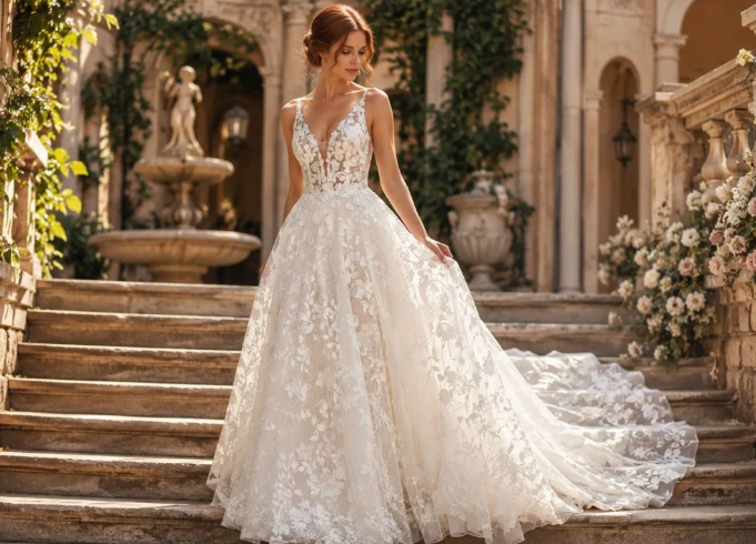 How to Pair a Lace Veil with Your Wedding Dress Without Overwhelming It